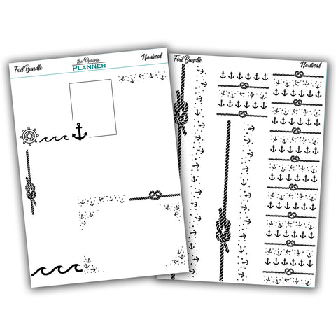 FOIL - Nautical Collection - Planner Stickers