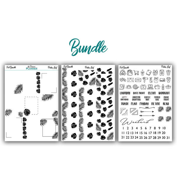 FOIL - Palm Leaf Collection - Planner Stickers