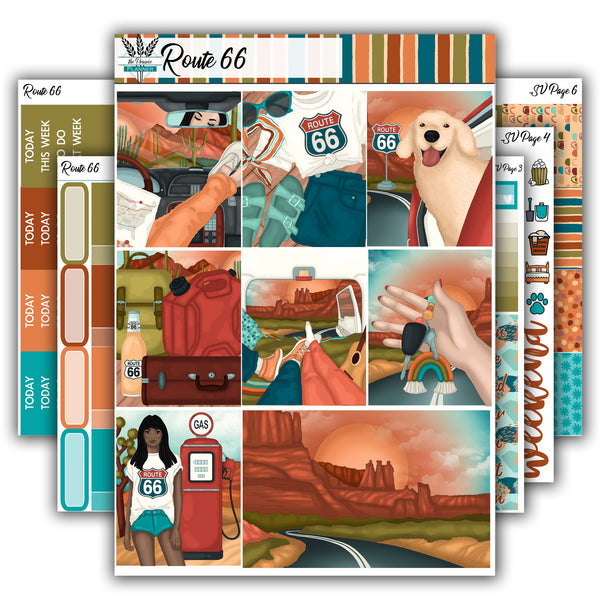 Route 66 | Weekly Planner Kit
