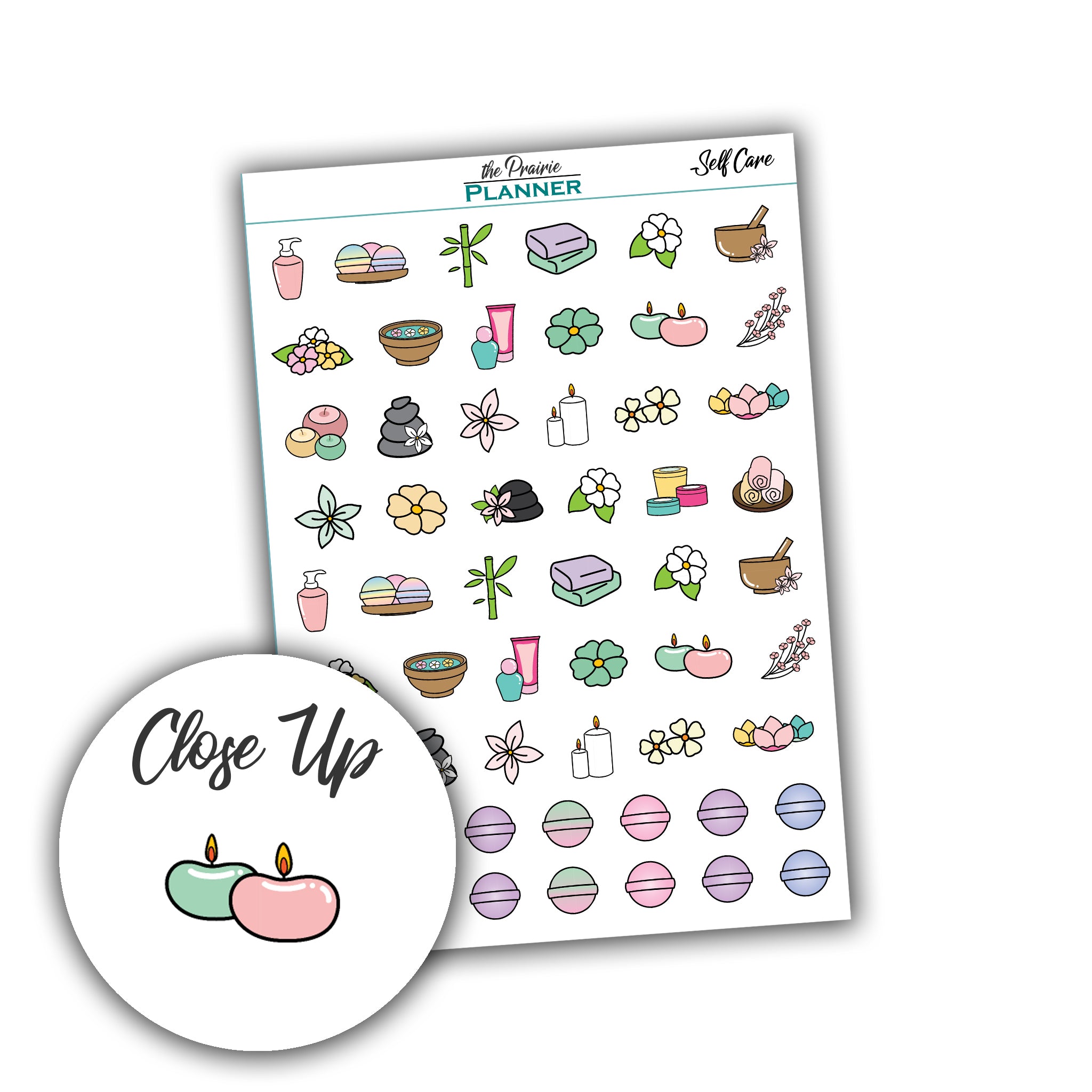 Self Care Icons - Planner Stickers
