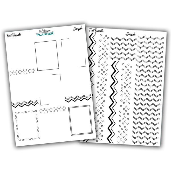 FOIL - Simple Collection - Planner Stickers