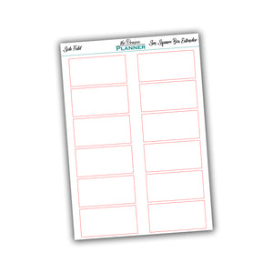 Small Squared Box Extenders - Side Fold - Planner Stickers