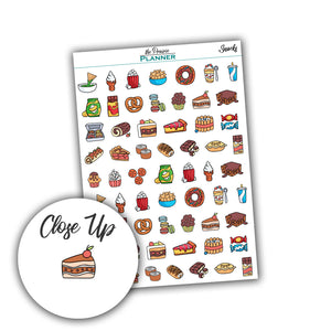 Snacks - Planner Stickers
