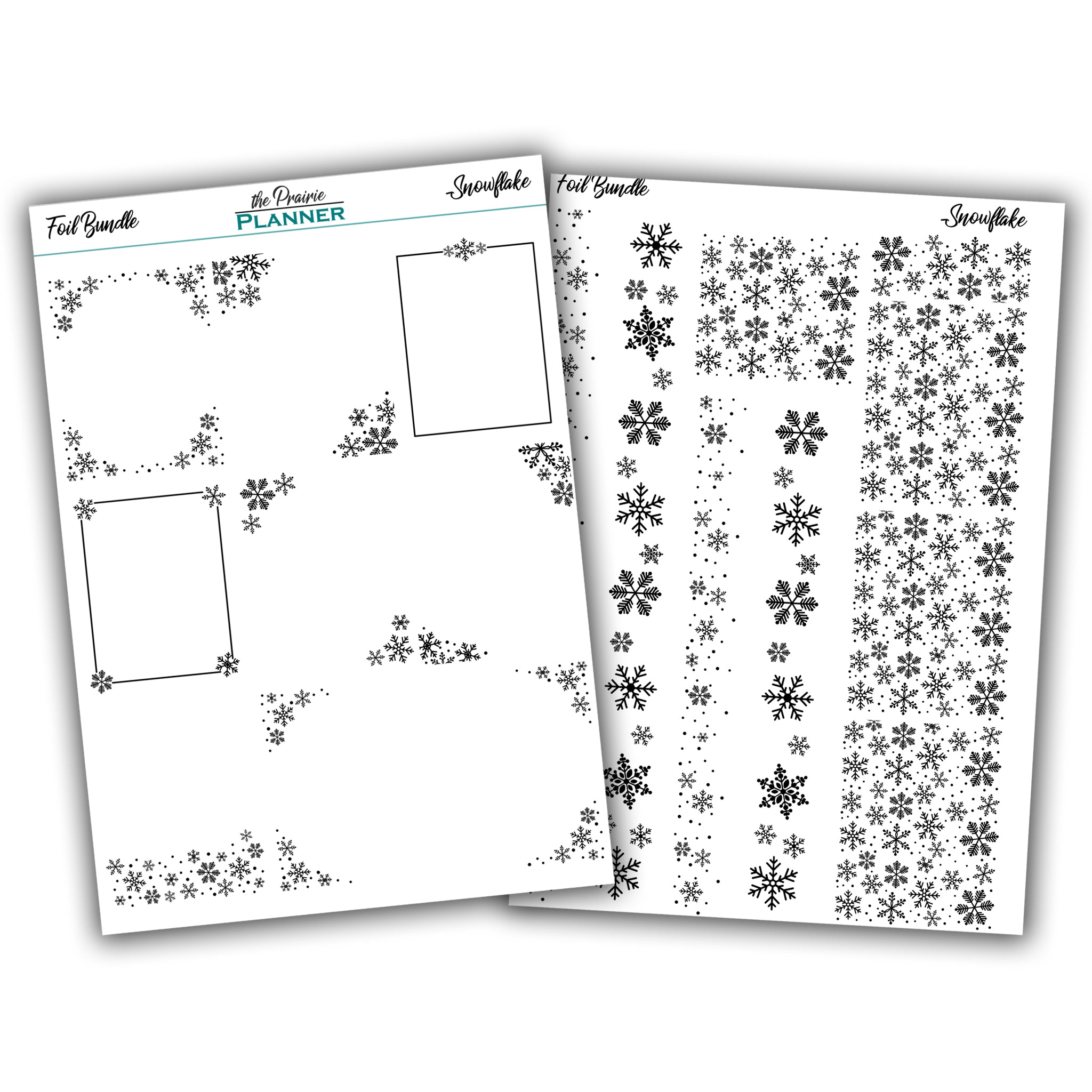 FOIL - Snowflake Collection - Planner Stickers