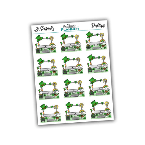 St. Patrick's Desktops - Planner Stickers