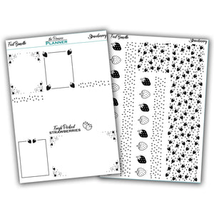 FOIL - Strawberry Collection - Planner Stickers