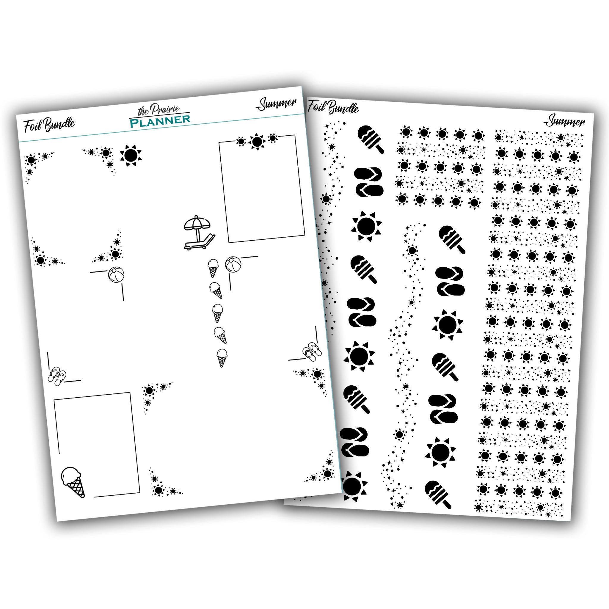 FOIL - Summer Collection - Planner Stickers