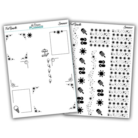 FOIL - Summer Collection - Planner Stickers