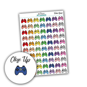 Video Game Controller- Planner Stickers