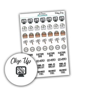 Voting Icons - Planner Stickers