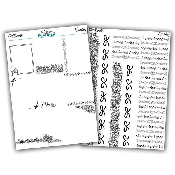 FOIL - Wedding Collection - Planner Stickers