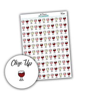 Wine - Planner Stickers