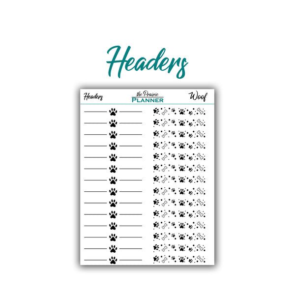 FOIL - Woof Collection - Planner Stickers