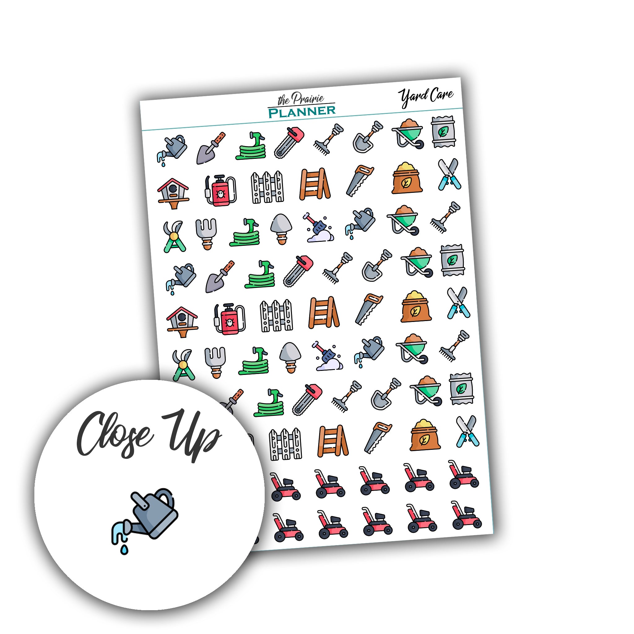 Yard Care - Planner Stickers
